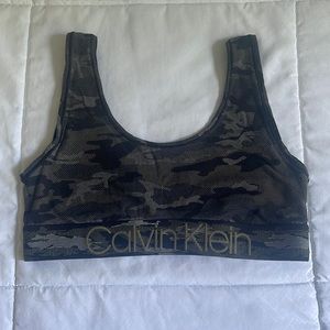 Calvin Klein camo sports bra